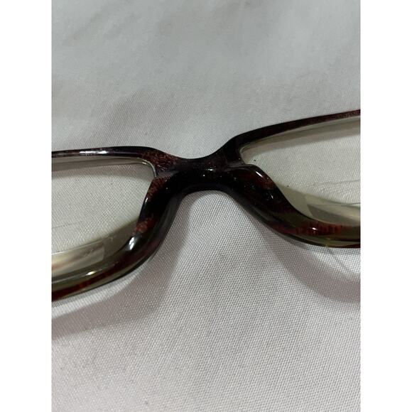Salvatore Ferragamo Eyeglasses Frames 2632 565 Red Green Brown Sparkle 53-16-135 - Picture 7 of 8